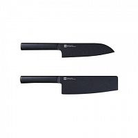 Набор кухонных ножей Xiaomi Huo Hou Black Heat Knife Set (2 шт.) — фото