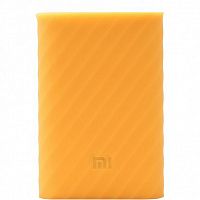 Силиконовый чехол Xiaomi Silicone Protector Sleeve для аккумулятора Mi Power Bank 20000 Оранжевый — фото
